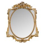 19th Century gilt and gesso mirror