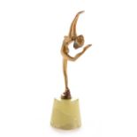 Lorenzl gilt bronze dancer