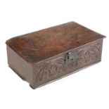 18th Century and later oak Bible box