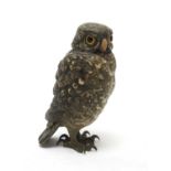 Franz Bergman cold painted bronze owl