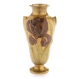 Susse Freres gilt and lacquered bronze vase