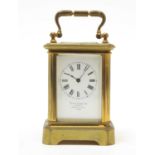 Early 20th C French miniature carriage clock.