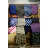 Selection of fine silk ties.