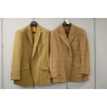 Two tweed jackets.