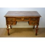 Victorian oak desk