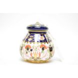 Royal Crown Derby Imari decorated potpourri vase.