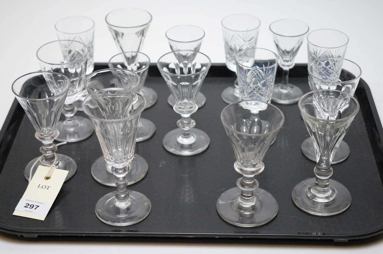 Quantity of early 19th C glasses.