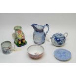 Newhall, Staffordshire and Copeland ceramic items.