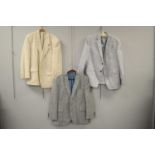 Three gent's linen jackets.