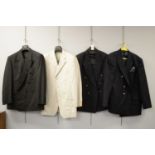 Four gent's jackets; and dinner jacket and trousers.