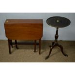 A Sutherland table; and a George III style wine table.