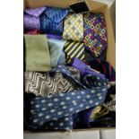 Selection of gent's silk and other ties.