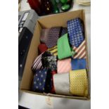 Selection of gent's fine silk ties.