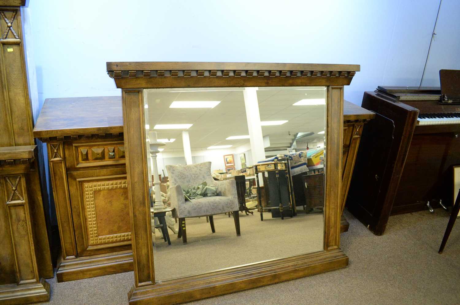 20th Century hardwood mirror