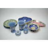 Maling lustreware; and Wedgwood Jasperware, various.