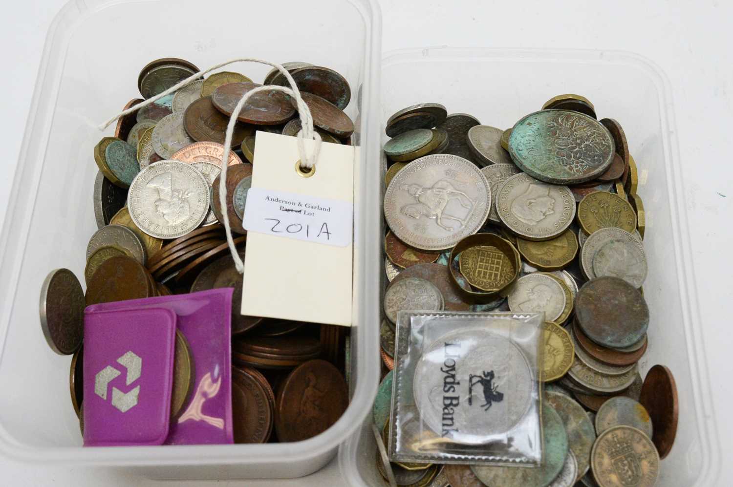 Large qty of British and other coinage.