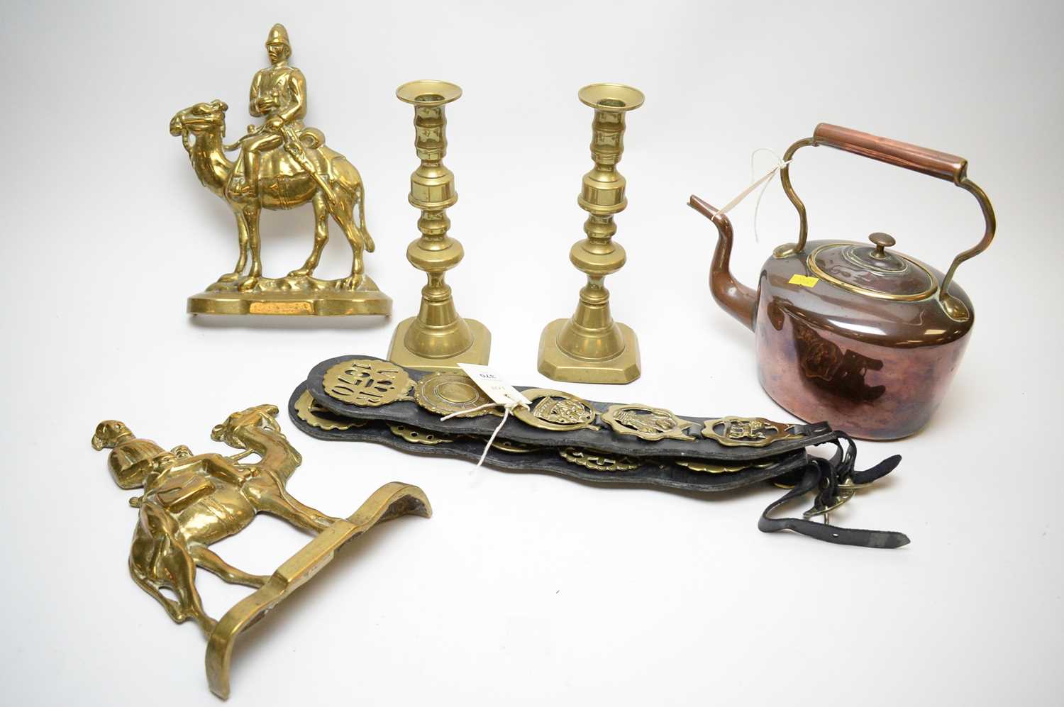 Miscellaneous cast brass items.