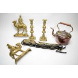 Miscellaneous cast brass items.