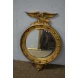 Regency style gilt wall mirror.