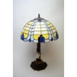 A modern Tiffany table lamp