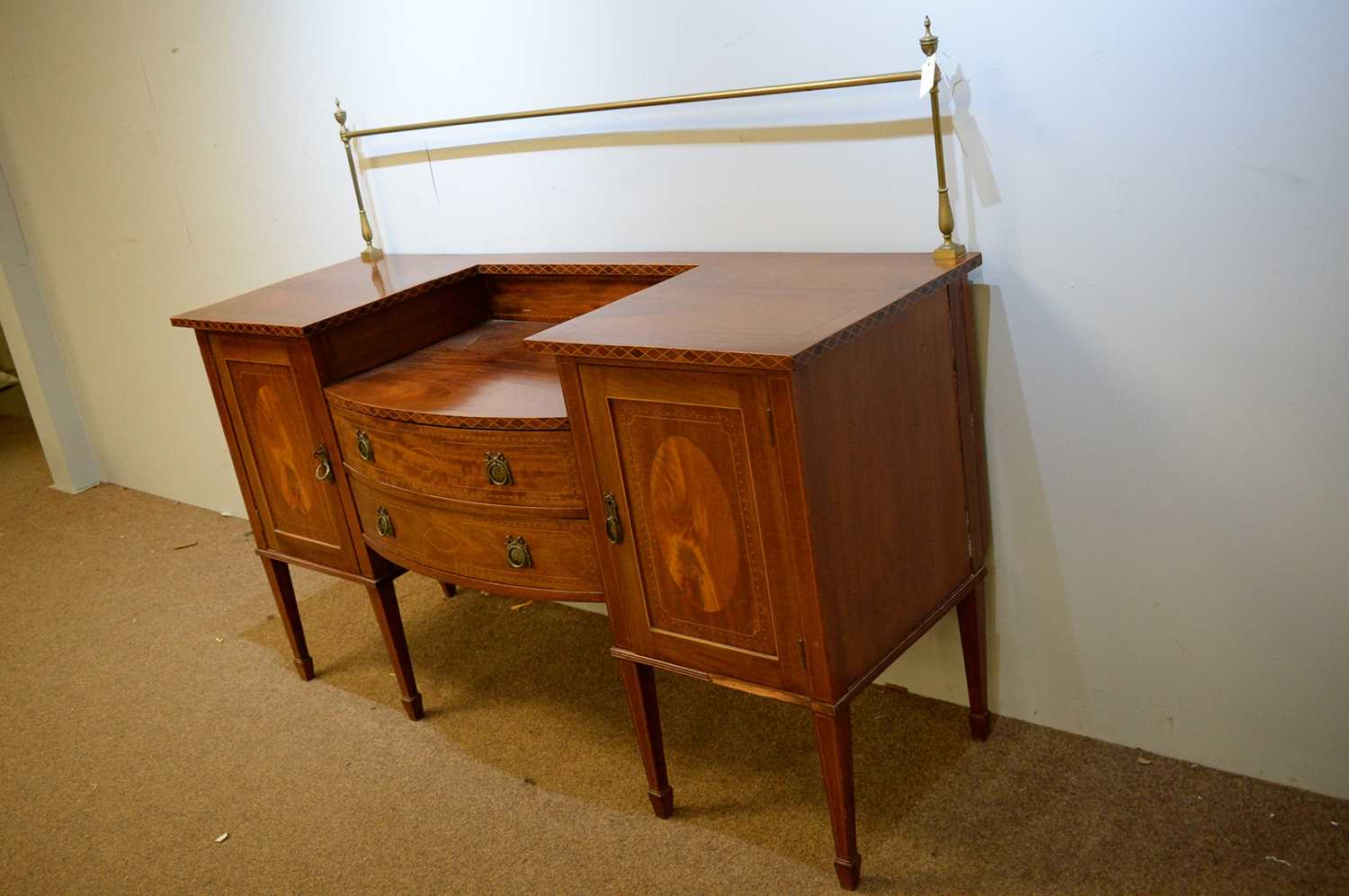 20th C breakfront sideboard. - Image 2 of 3