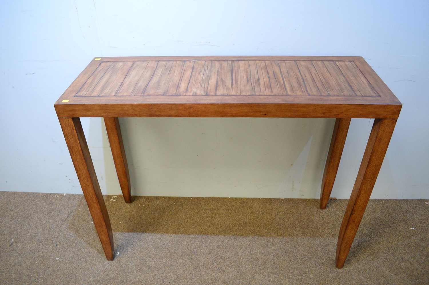 20th C hardwood console table. - Image 2 of 3