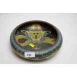 A late 19th/early 20th Century Chinese cloisonne enamel shallow bowl