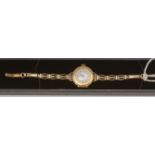 18ct gold cased wristwatch