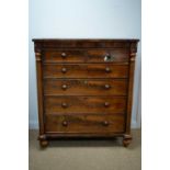 Victorian mahogany scotch chest.