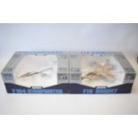 Collection Armour 1:48 Scale metal diecast aeroplanes - F18 Hornet and F104 Starfighter.