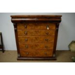 Victorian mahogany scotch chest.