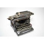 A vintage Underwood office typewriter.