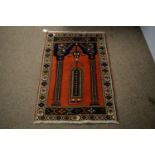 Modern Turkish prayer rug