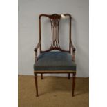 Edwardian carver chair.