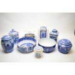 Quantity of blue and white Maling ware; and other pottery.