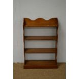 20th C mahogany open bookcase.