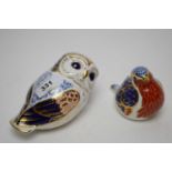 Two Royal Crown Derby paperweights