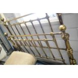 20th C brass bed