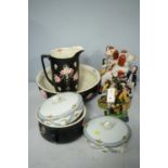 Staffordshire groups; and other ceramics.