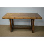 20th C pine kitchen table.