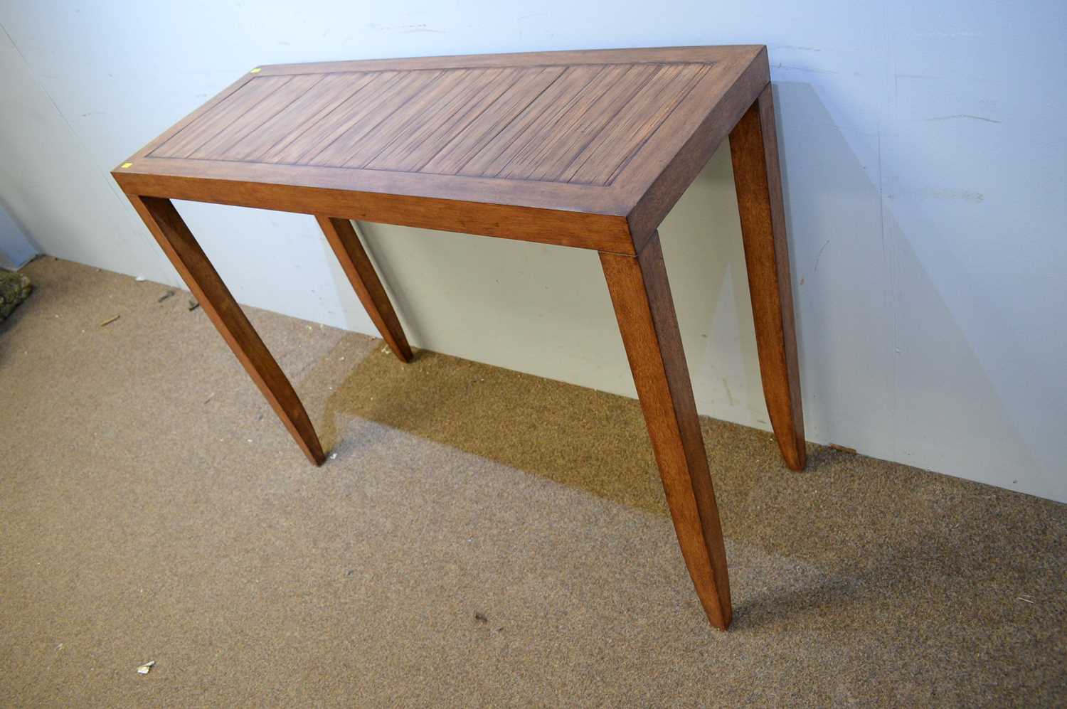 20th C hardwood console table. - Image 3 of 3