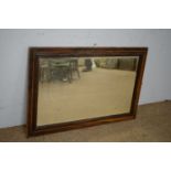 Late 19th C rosewood wall mirror.