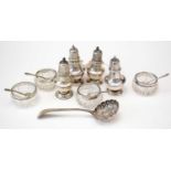 Selection of silver items.