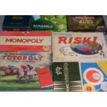 A selection of vintage board games