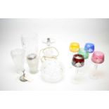 Coloured classes; and other glassware.