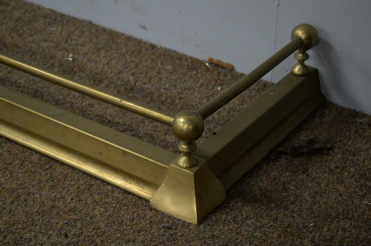 20th C brass fire surround. - Image 3 of 3