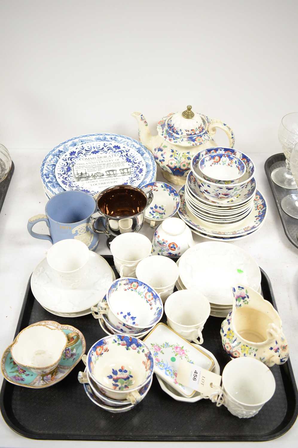 19th C tea service; tea ware; and other items.