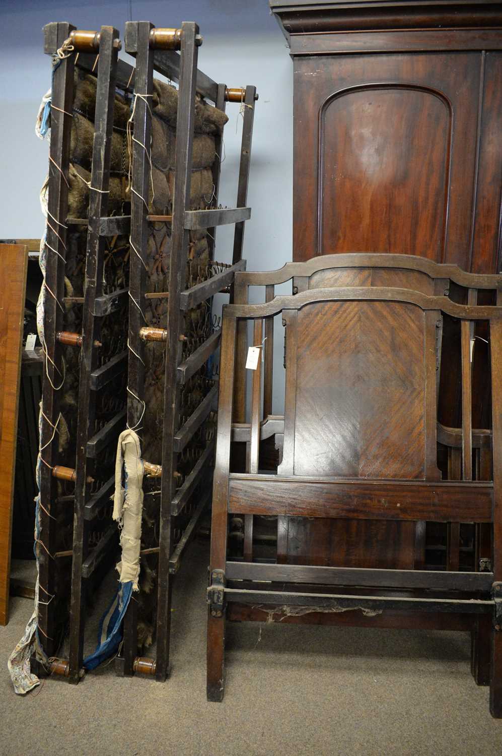 Pair of Edwardian mahogany single beds. - Image 2 of 3