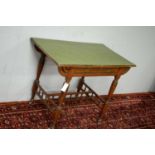 A Victorian walnut writing desk