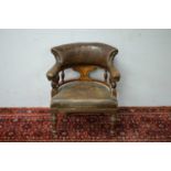 Late 19th/early 20th C smoker's chair.